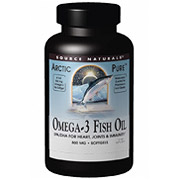 ArcticPure Lemon-Flavored Omega-3 Fish Oil 120 softgels from Source Naturals