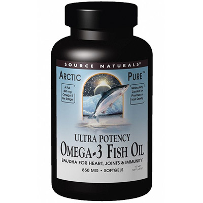 ArcticPure Ultra Potency Omega-3 Fish Oil 120 softgels from Source Naturals
