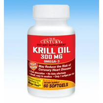 Krill Oil 300 mg, Omega-3, 60 Softgels, 21st Century HealthCare