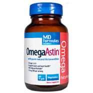 MD Formula OmegaAstin, Omega 3-6-9 with Astaxanthin, 60 Vegetarian Softgels, Nutrex Hawaii