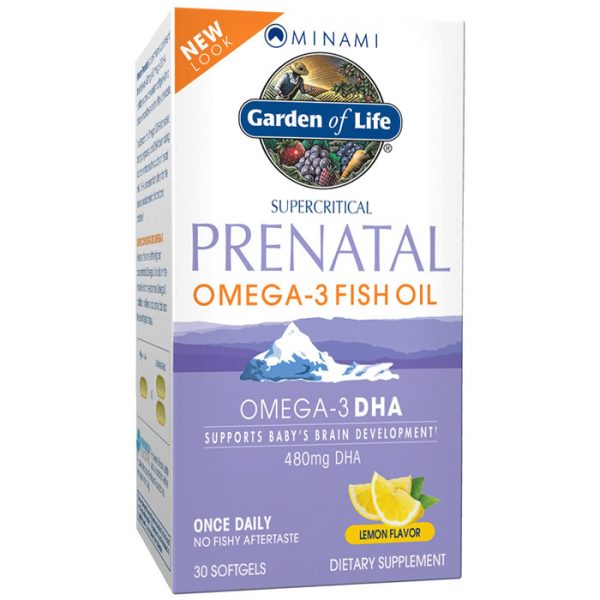 Minami Prenatal, Omega-3 Fish Oil, Lemon Flavor, 30 Softgels, Garden of Life