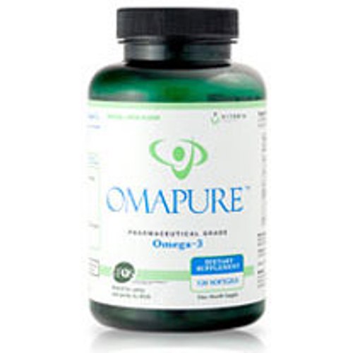 OMAPURE Omega-3, Ultra Pure Fish Oil, 120 Softgels