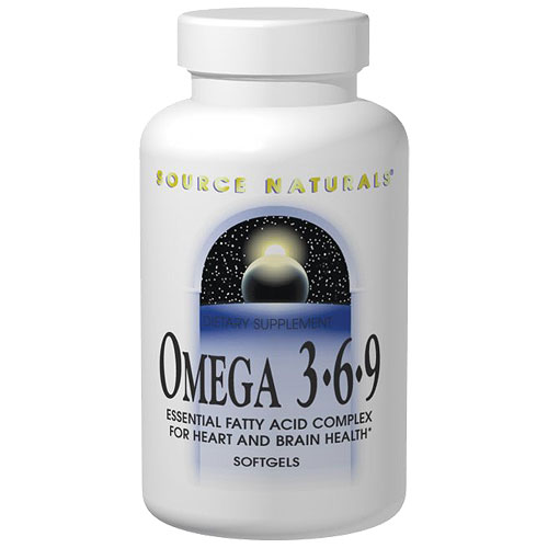 Omega 3, 6, 9 EFA Complex, 120 Softgels, Source Naturals