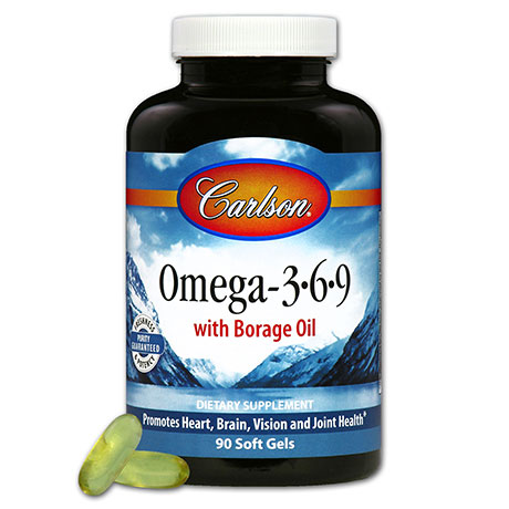 Omega-3-6-9 with Borage Oil, 90 Softgels, Carlson Labs