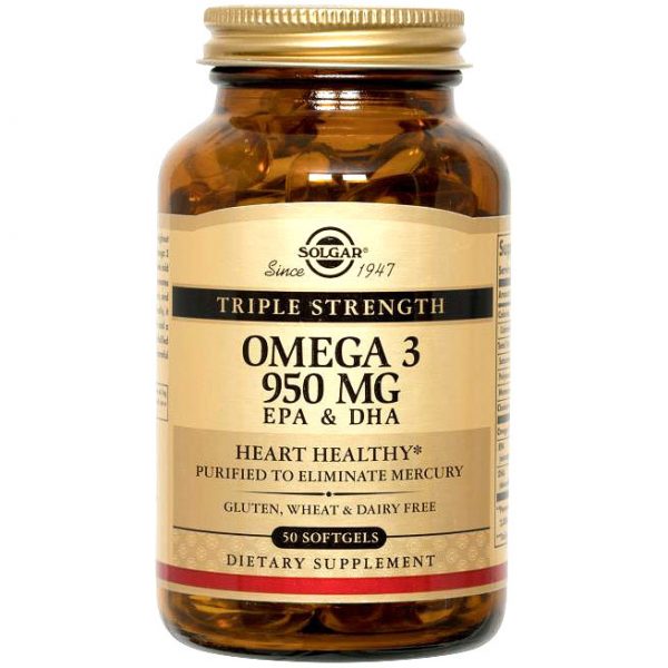 Omega-3 950, 100 Softgels, Solgar