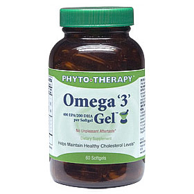 Omega 3 Gel (EPA 400/DHA 200), 60 Softgels, Phyto-Therapy (Phyto Therapy)