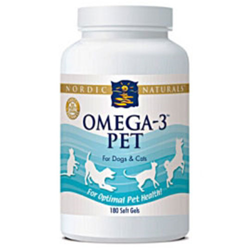 Omega-3 Pet, Fish Oil for Dogs & Cats, 180 Softgels, Nordic Naturals