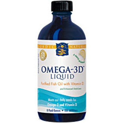 Omega-3D Liquid, Omega-3 plus Vitamin D, 8 oz, Nordic Naturals