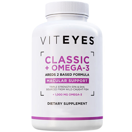 Classic AREDS 2 Based Formula + Omega 3, Eye Health Supplement, 90 Softgels, Viteyes