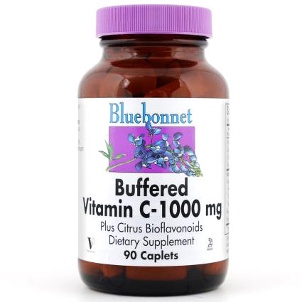 Buffered Vitamin C 1000 mg, 90 Caplets, Bluebonnet Nutrition