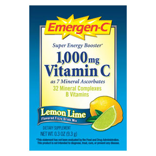 Emergen C Lemon Lime Vitamin Powder 30 Packets (Emer'gen C)