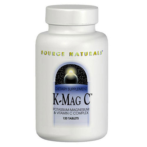 K-Mag C, Potassium, Magnesium and Vitamin C Complex 120 tabs from Source Naturals