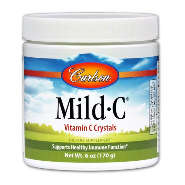 Mild-C Crystals, Vitamin C Powder 6 oz, Carlson Labs