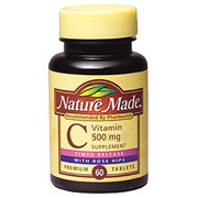 Nature Made Vitamin C 500 mg with Rose Hips 130 Tablets