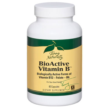 Terry Naturally BioActive Vitamin B, 60 Capsules, EuroPharma