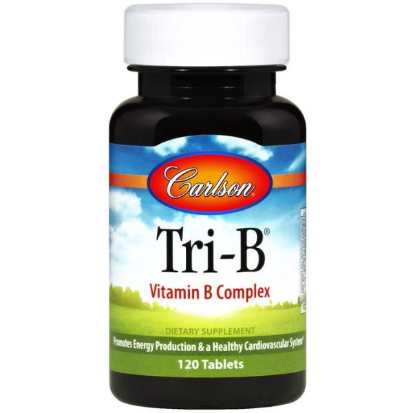 Tri-B Homocysteine Formula, Vitamin B-6, B-12 and Folate, 120 tablets, Carlson Labs