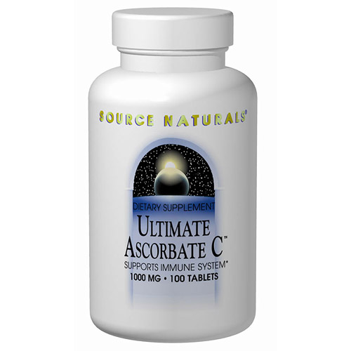 Ultimate Ascorbate C Vitamin w/Minerals 100 tabs from Source Naturals