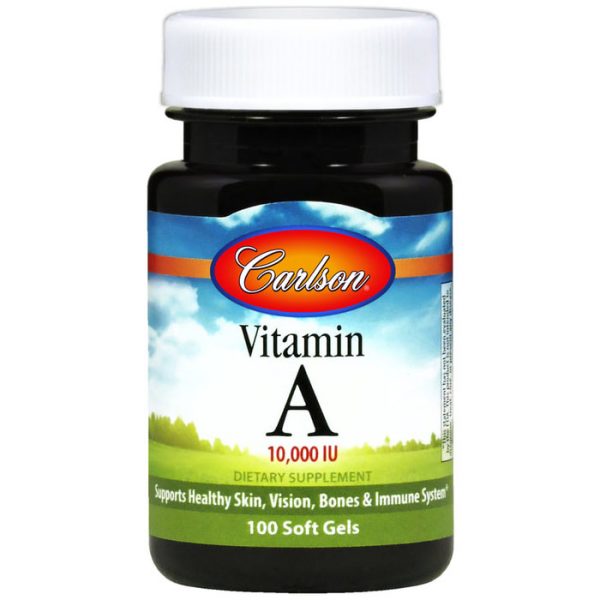 Vitamin A Natural 10,000 IU 100 softgels, Carlson Labs