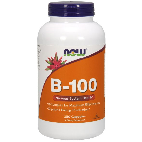 Vitamin B-100 Caps, Vitamin B Complex 250 Caps, NOW Foods