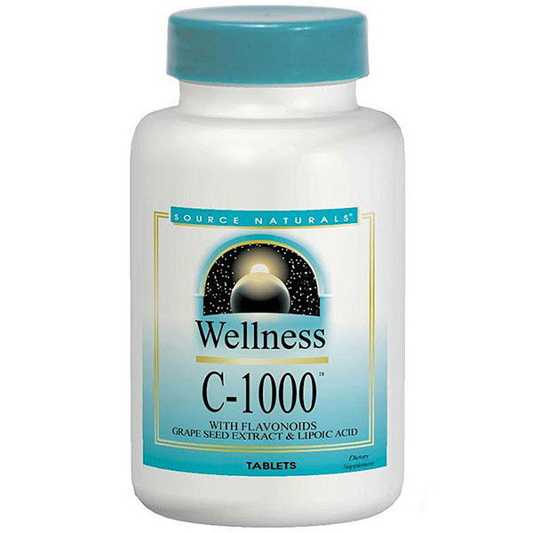 Wellness C 1000, Comprehensive Vitamin C Formula, 100 Tablets, Source Naturals