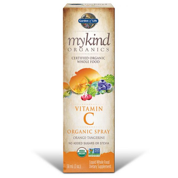 mykind Organics Amla Vitamin C Spray - Orange Tangerine, 2 oz, Garden of Life
