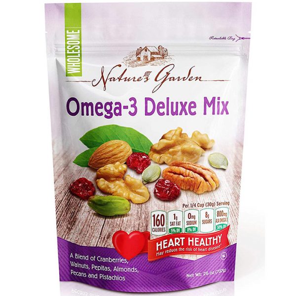 Nature's Garden Omega-3 Deluxe Nut Mix, 26 oz (737 g)