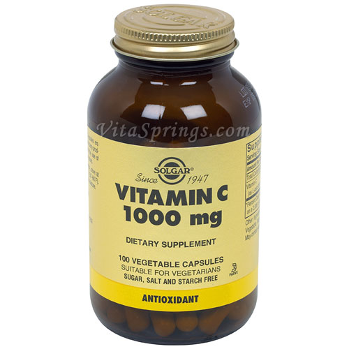 Vitamin C 1000 mg, 100 Vegetable Capsules, Solgar