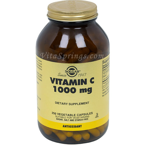 Vitamin C 1000 mg, 250 Vegetable Capsules, Solgar