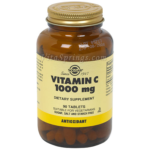 Vitamin C 1000 mg, 90 Tablets, Solgar
