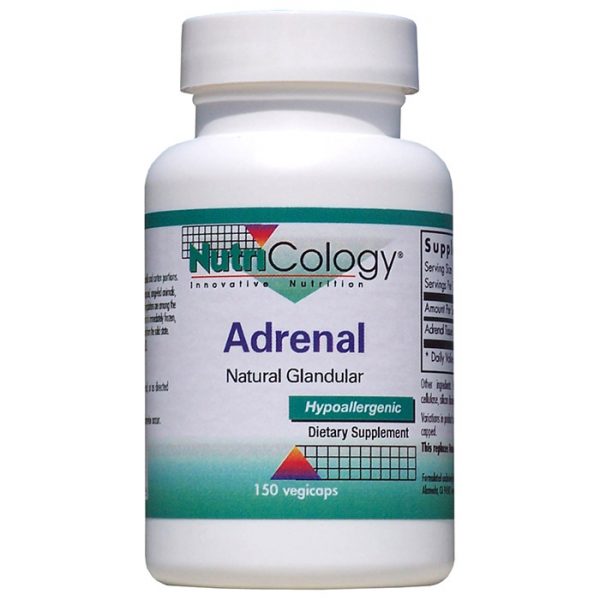 Adrenal Natural Glandular, 150 Capsules, NutriCology
