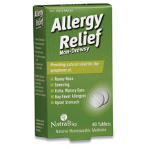 Allergy Relief 60 tabs, NatraBio (Natra-Bio)
