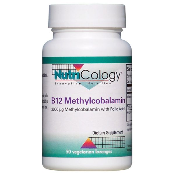 B12 Methylcobalamin, 50 Vegetarian Lozenges, NutriCology