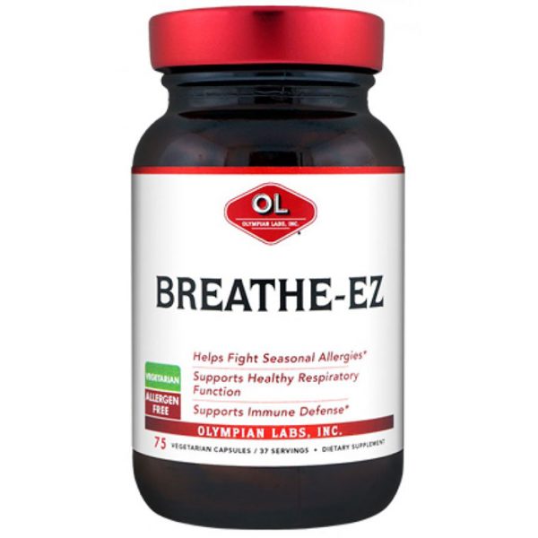 Breathe-EZ, Seasonal Allergies Support, 75 Capsules, Olympian Labs