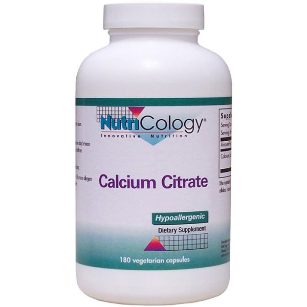 Calcium Citrate 150mg 180 caps from NutriCology