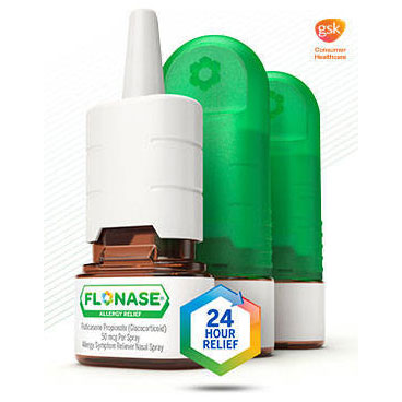 Flonase Allergy Relief Nasal Spray 50 mcg, 120 Sprays x 3 Bottles