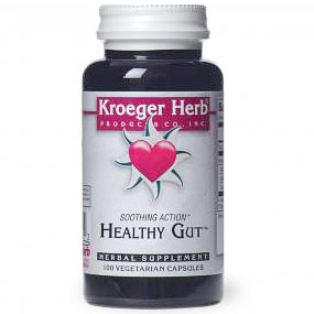 Healthy Gut, Herbal Digestion Balance, 100 Vegetarian Capsules, Kroeger Herb