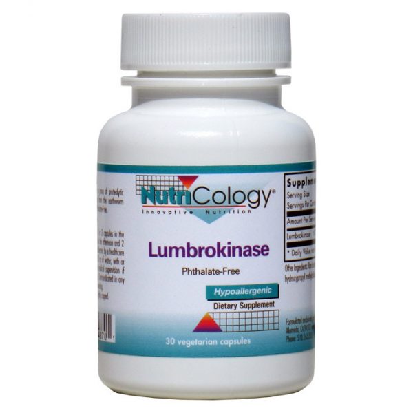 Lumbrokinase, 60 Capsules, NutriCology