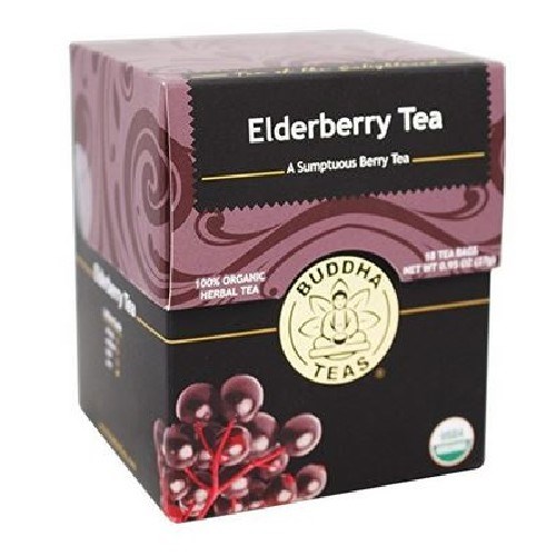 Organic Elderberry Tea 18 Bags by Buddha Teas