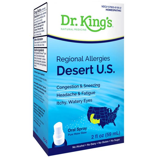 Regional Allergies - Desert U.S., 2 oz, Dr. King's by King Bio
