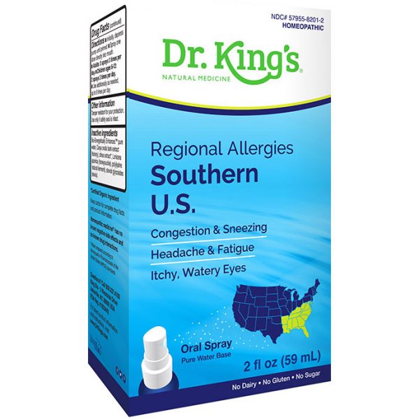 Regional Allergies - Southern U.S., 2 oz, Dr. King's by King Bio