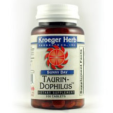 Sunny Day Taurin Dophilus, Probiotic, 100 Tablets, Kroeger Herb