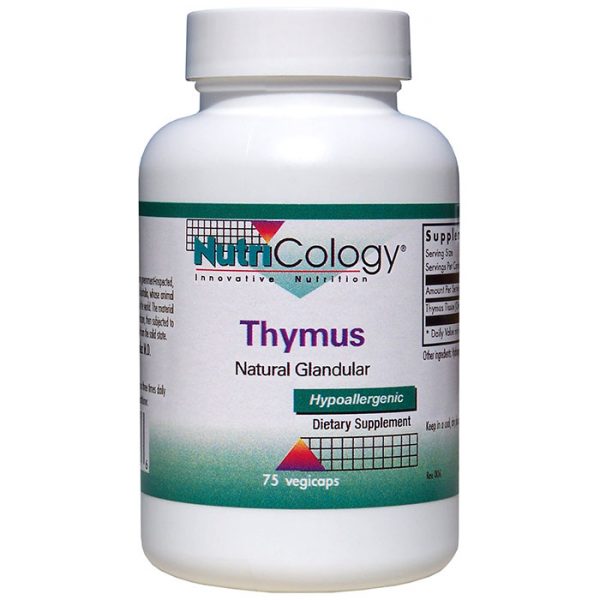 Thymus Glandular Organic 500mg 75 caps from NutriCology