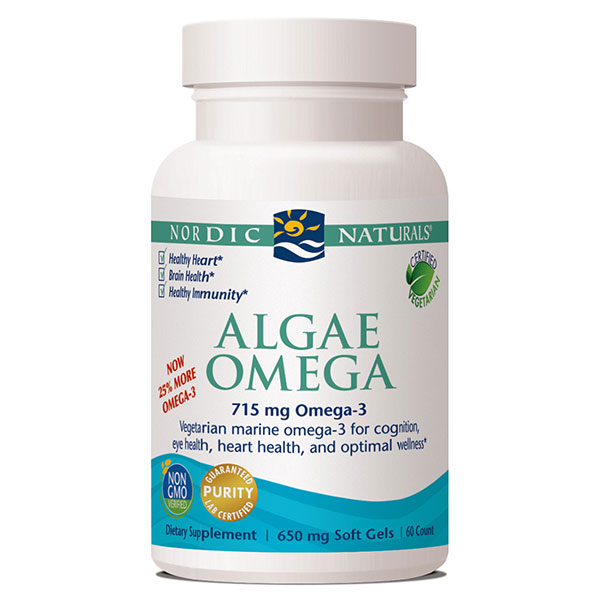 Algae Omega, Vegetarian Omega-3, 60 Softgels, Nordic Naturals