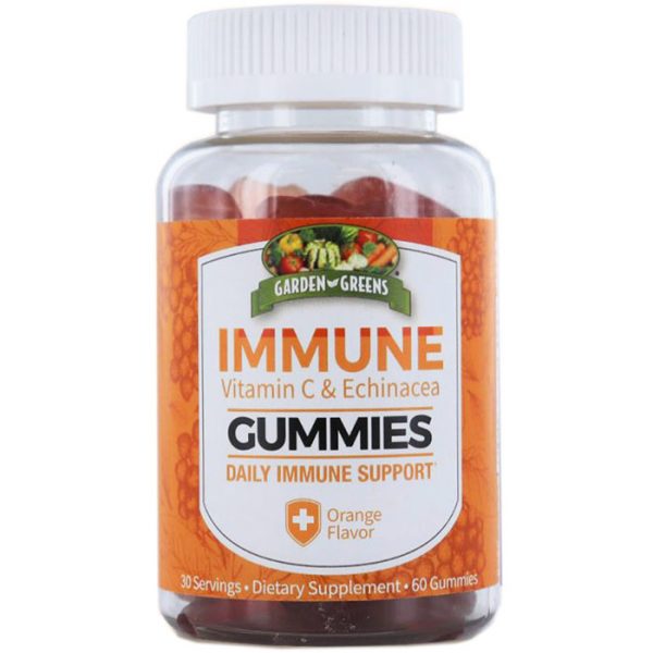 Immune Gummies with Vitamin C & Rose Hips, 60 Gummies, Backyard Greens