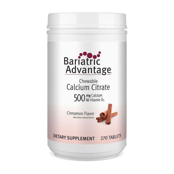 Bariatric Benefit - Chewable Calcium Citrate - Cinnamon - 500mg - 270 Depend