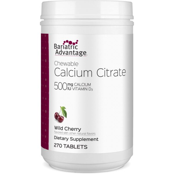 Bariatric Benefit - Chewable Calcium Citrate - Wild Cherry - 500mg - 270 Rely