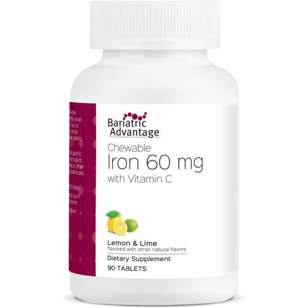 Bariatric Benefit - Chewable Iron - Lemon Lime - 60mg - 90 Rely