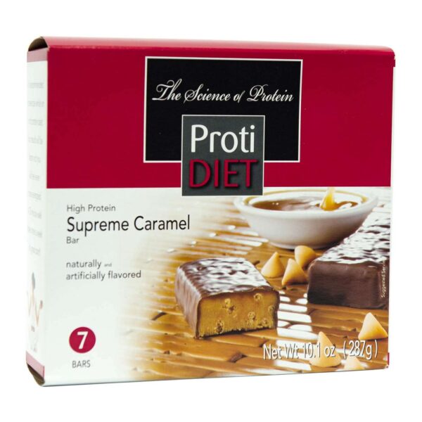 ProtiDiet Protein Bars - Supreme Caramel, 7 Bars/Box