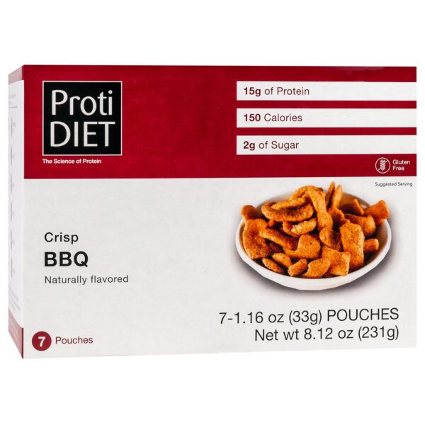 ProtiDiet Protein Crisps - BBQ - 7/Field