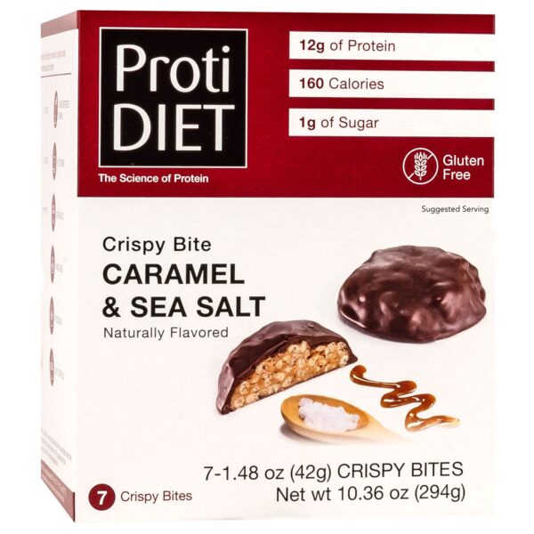 ProtiDiet Protein Crispy Bites - Sea Salt & Caramel - 7/Field